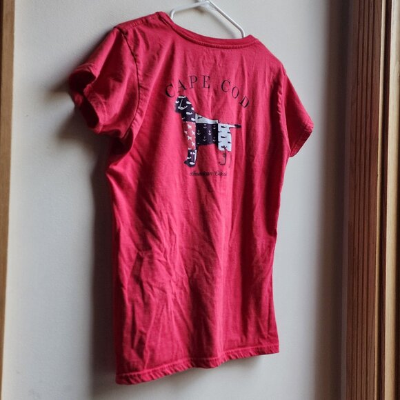 Cuffy's Cape Cod Red American Classic Scoop Neck T-Shirt Size Large - Picture 13 of 16